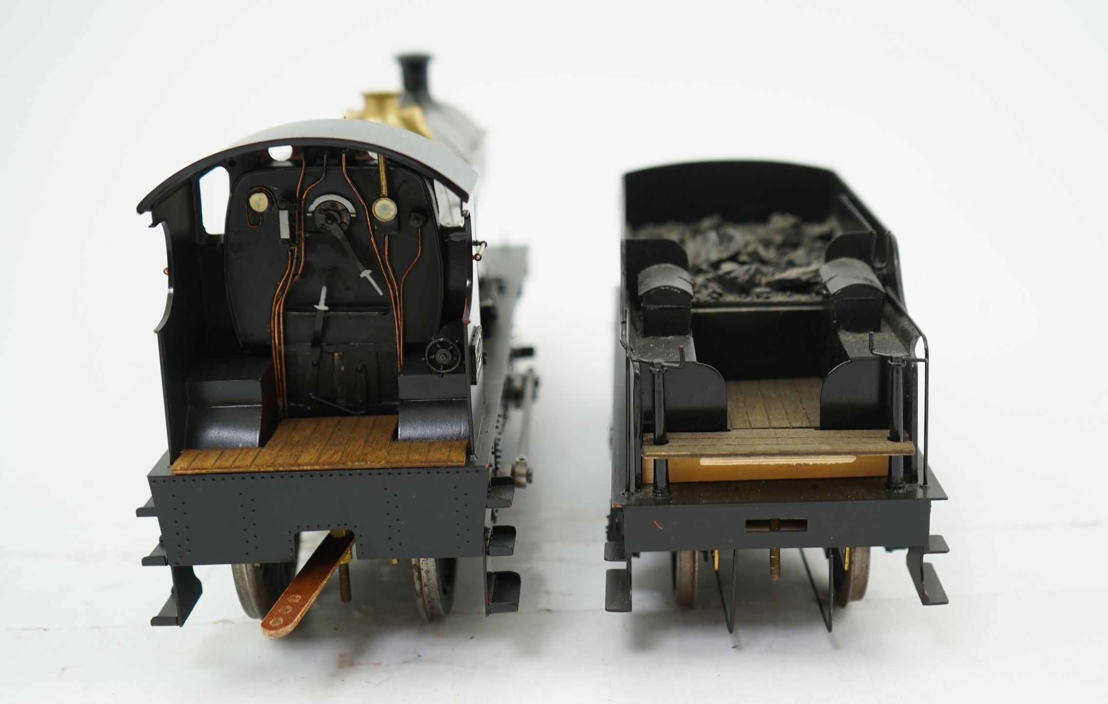 A Gauge One Cherry Scale Models (No. 60) model of GWR Class 37xx City of Truro 3440, 4-4-0 tender locomotive, powered for two rail operation.